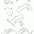 125/200 SX MXC EXC CHASSIS Mask, fenders 125-380