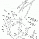 125/200 SX MXC EXC CHASSIS Rahmen, ausleger frame, sub frame 125 / 200