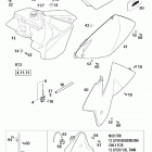 125/200 SX MXC EXC CHASSIS Tank,sitzbank,verkleidung tank,seat,covers 125 / 200