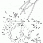 250/300/380 SX MXC EXC CHASSIS Rahmen, ausleger frame, sub frame 250 / 300 / 380