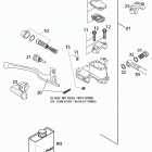 250/300/380 SX MXC EXC CHASSIS Handbremszylinder hand brake cylinder 125-380