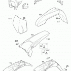 250/300/380 SX MXC EXC CHASSIS Mask, fenders 125-380