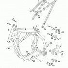 400/520 SX MXC EXC RACING CHASSIS Rahmen, ausleger frame, sub frame 400 / 520
