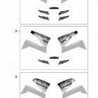 400/640 LC4-E, 640 LC4-E SUPERMOTO CHASSIS Dekor decal 400 / 640