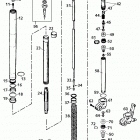 400/640 LC4-E, 640 LC4-E SUPERMOTO CHASSIS Gabelbeine wp usd 43 fork legs usd 43 400 / 640