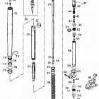 400/640 LC4-E, 640 LC4-E SUPERMOTO CHASSIS Gabelbeine wp usd 43 fork legs wp usd 43 400 / 640