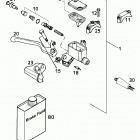400/640 LC4-E, 640 LC4-E SUPERMOTO CHASSIS Handbremszylinder hand brake cylinder 400 / 640