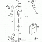 400/640 LC4-E, 640 LC4-E SUPERMOTO CHASSIS Rear brake control 400 / 640
