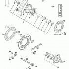 400/640 LC4-E, 640 LC4-E SUPERMOTO CHASSIS Hinterrad lc4-e rear wheel lc4-e 400 / 640