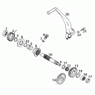 400/640 LC4-E/SUPERMOTO ENGINE Kickstarter kickstarter 400 / 640