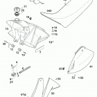 620 SUPER COMPETITION, 620 SC SUPERMOTO CHASSIS Tank, sitzbank, verkleidung tank, seat, cover 620
