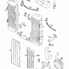640 LC4 ADVENTURE ENGINE Cooling system 400 / 640