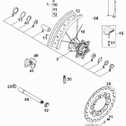 125 EXE,125 SUPERMOTO CHASSIS Vorderrad super moto front wheel super moto 125