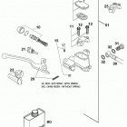 125/200 SX MXC EXC CHASSIS Handbremszylinder brembo hand brake cylinder 125-380