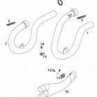 400/520 SX, EXC RACING CHASSIS Exhaust pipe, interm.tube 400 / 520