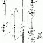 400/520 SX, EXC RACING CHASSIS Gabelbeine wp usd 43 fork legs wp usd 43 400 / 520