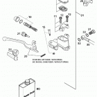 400/520 SX, EXC RACING CHASSIS Handbremszylinder hand brake cylinder 400 / 520