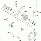 400/520 SX, EXC RACING CHASSIS Vorderrad exc front wheel exc 400 / 520
