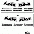 50 Mini Adventure, SX Junior/Senior, JR/SR Adventure CHASSIS Dekor decal 50