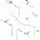50 Mini Adventure, SX Junior/Senior, JR/SR Adventure CHASSIS Lenker, armaturen handlebar, controls 50