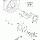 640 DUKE USA, AUSTRALIA CHASSIS Hinterrad rear wheel 640