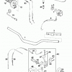 640 DUKE USA, AUSTRALIA CHASSIS Lenker, armaturen handlebar, controls 640