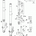 640 DUKE USA, AUSTRALIA CHASSIS Telegabel white power front fork white power 640