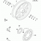 640 DUKE USA, AUSTRALIA CHASSIS Vorderrad front wheel 640