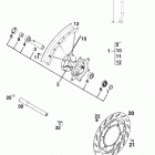 LC4 ADVENTURE R 640 CHASSIS Vorderrad front wheel 640