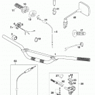 125 / 200 SX, MXC, EXC, EGS CHASSIS Lenker, armaturen handlebar, controls 125 / 200 98