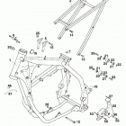 125 / 200 SX, MXC, EXC, EGS CHASSIS Rahmen, ausleger frame, sub frame 125 / 200 98