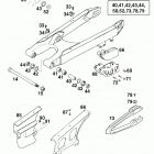 125 / 200 SX, MXC, EXC, EGS CHASSIS Schwingarm, kettenschutz swingarm 125-380 98
