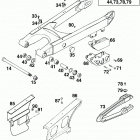125 LC2 CHASSIS Schwingarm, kettenschutz swingarm, chain guard 125 98