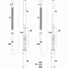 125 LC2 CHASSIS Gabelbeine paioli fork legs paioli 125 98