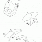 125 Sting CHASSIS Mask, fender 125 98
