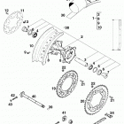 125 Sting CHASSIS Hinterrad rear whell 125 98