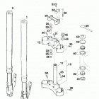 125 Sting CHASSIS Telegabel white power front fork white power 125 98