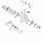 125/200 ENGINE Kurbelwelle, kolben crankshaft, piston 125 / 200 98