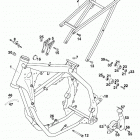 250/300/380 SX, MXC, EXC, EGS CHASSIS Rahmen, ausleger frame, sub frame 250 / 300 / 380 98