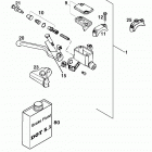 250/300/380 SX, MXC, EXC, EGS CHASSIS Handbremszylinder hand brake cylinder 125-380 98
