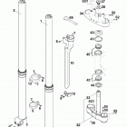 250/300/380 SX, MXC, EXC, EGS CHASSIS Telegabel white power front fork 250 / 300 / 380 98