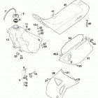 400/540 SXC CHASSIS Tank,sitzbank,verkleidung tank,seat,cover 400 / 540 98