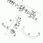400/540 SXC ENGINE Wasserpumpe water pump 400 / 540 98