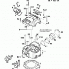 400/540 SXC ENGINE Zylinderkopf cylinder head 400 / 540 98