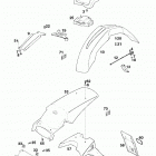 400/620 R/XC e CHASSIS Mask, fender 400 / 620 98