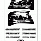 50 SXR ADVENTURE, PRO JUNIOR, PRO SENIOR CHASSIS Dekor decal 50 sxr 98