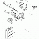 620 LC4 COMPETITION CHASSIS Handbremszylinder hand brake control 400 / 620 / 640 98