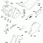 620 LC4 COMPETITION CHASSIS Tank,sitzbank,verkleidung tank,seat,cover 400 / 620 / 64...