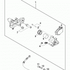 640 ADVENTURE-R CHASSIS Bremszange hinten brake caliper rear 640 98