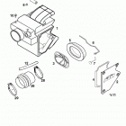 640 ADVENTURE-R CHASSIS Luftfilterkasten air filter box 640 98